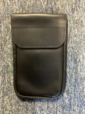 Black Leather Notebook Pouch, 8ins x 5ins (Used - Grade A)