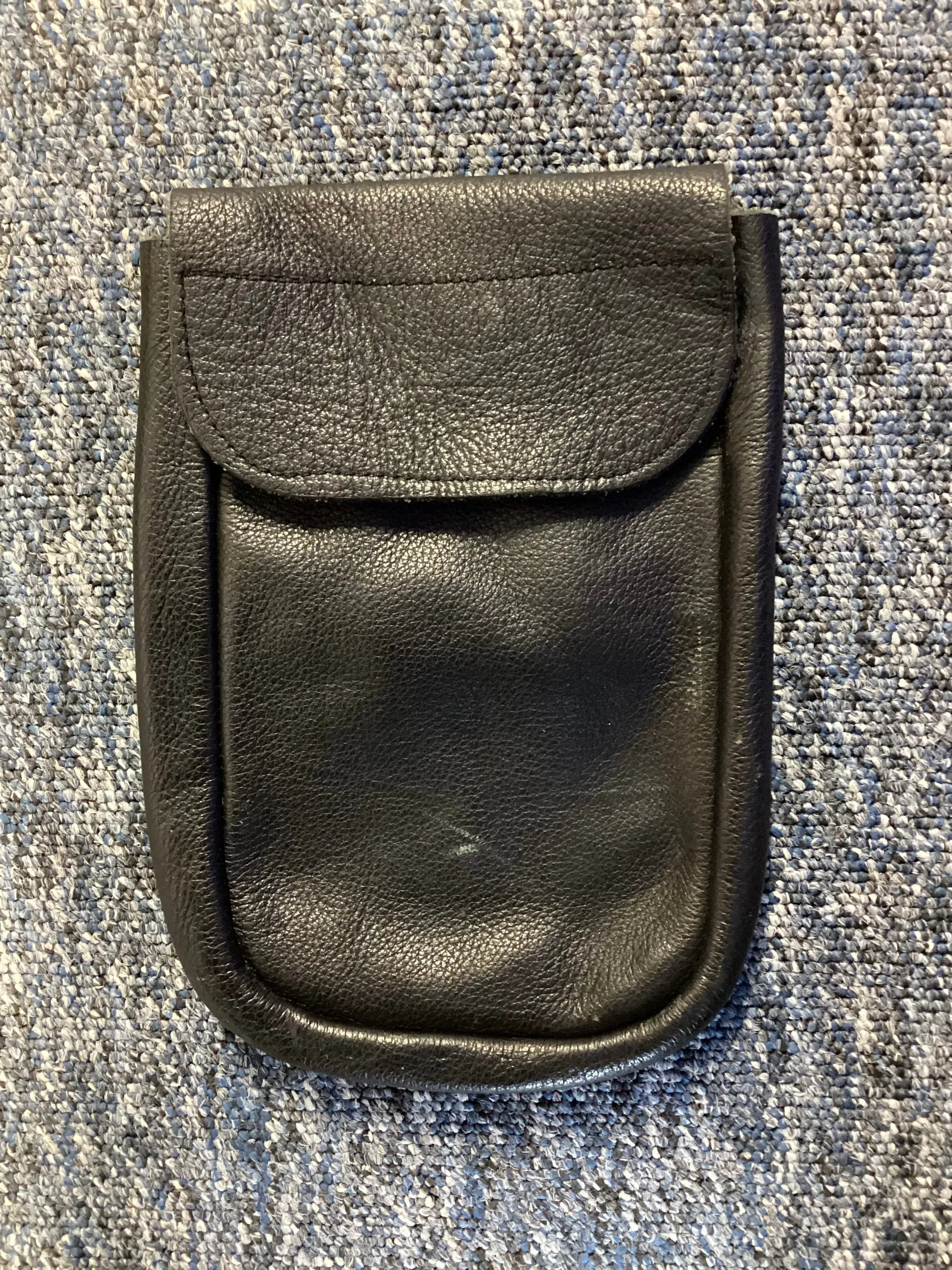 Black Leather Notebook Pouch, 8ins x 5ins (Used - Grade A)