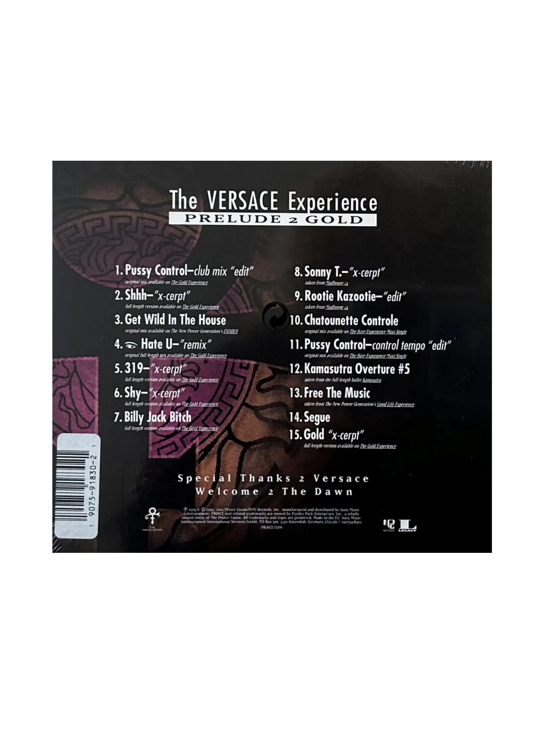 Prince The Versace Experience Prelude 2 Gold CD