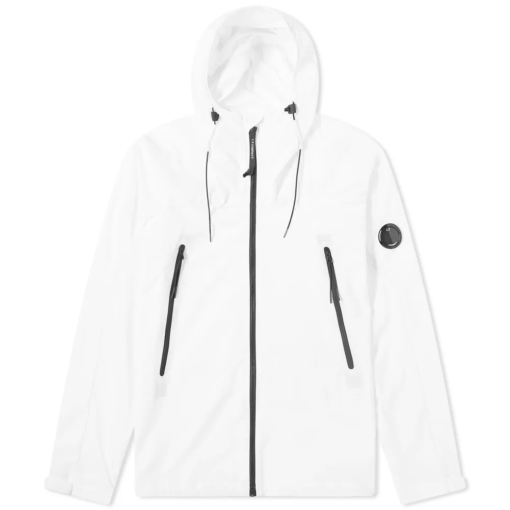 Pro-Tek Arm Lens Hooded Jacket in Gauze White