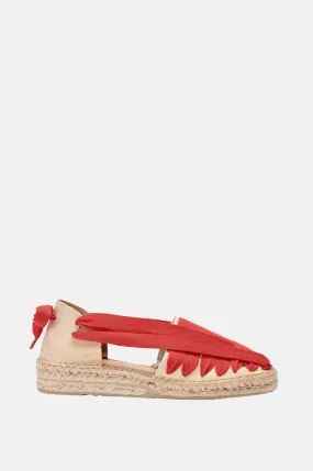 Red Cotton Espadrilles