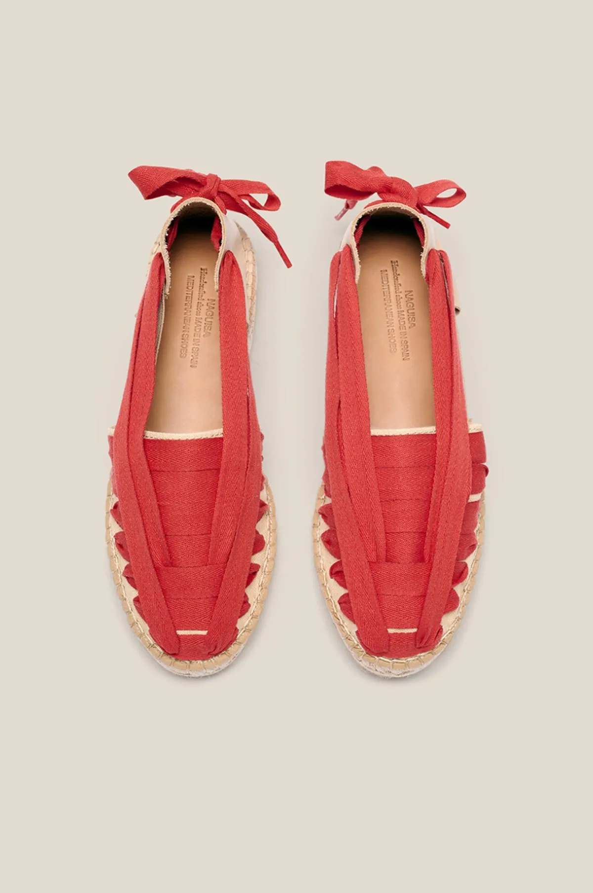 Red Cotton Espadrilles