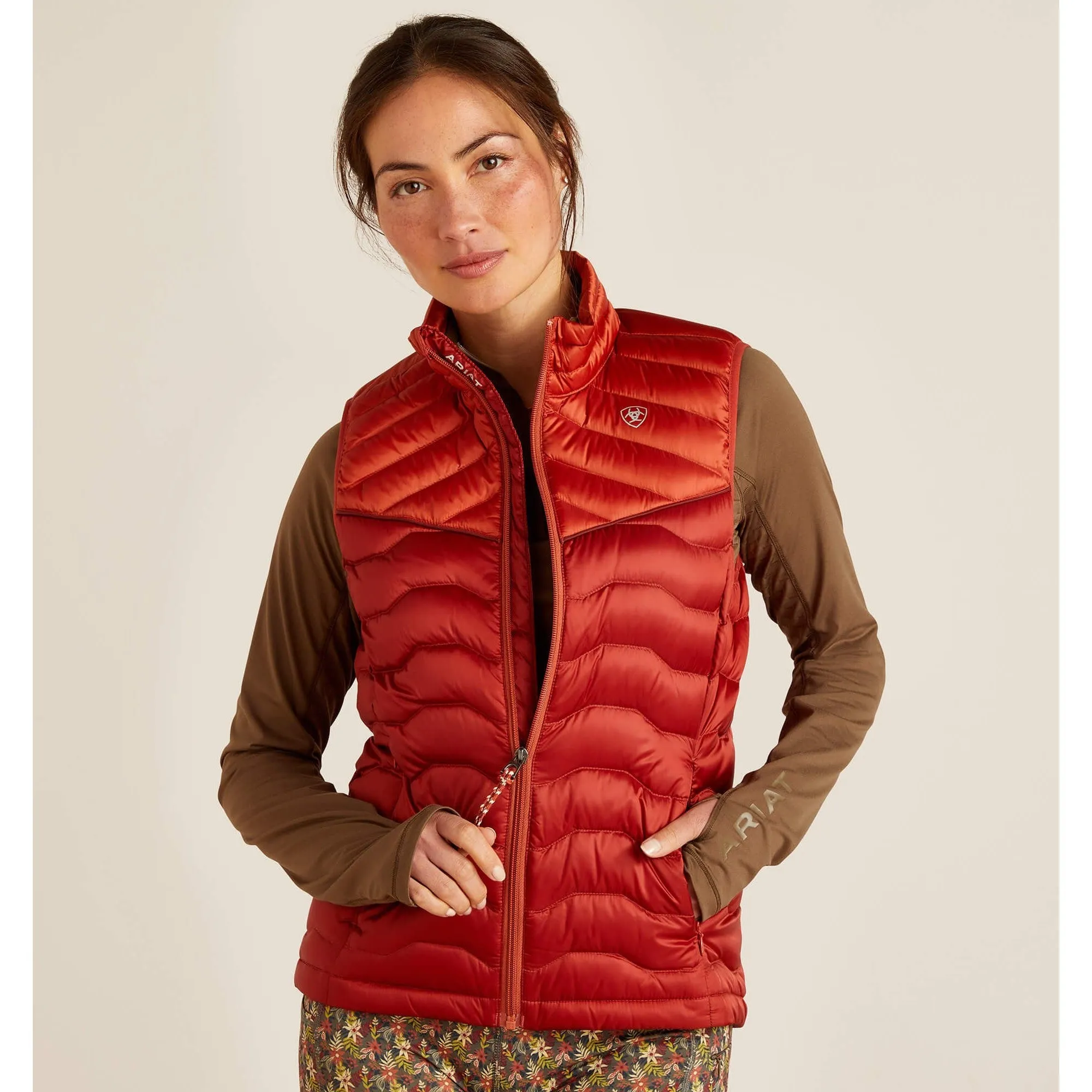 Ariat Red Ochre Ideal Down Vest