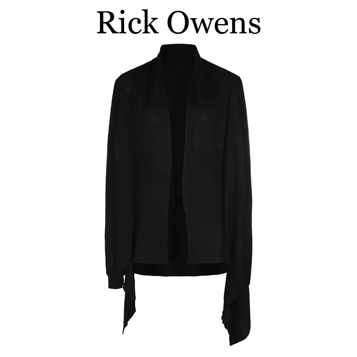 Rick Owens Long Sleeve Wool Office Shirt