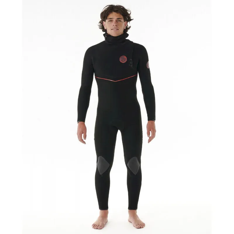 Flashbomb Fusion 5/4 mm Hooded Zip Free Surfing Wetsuit - Men