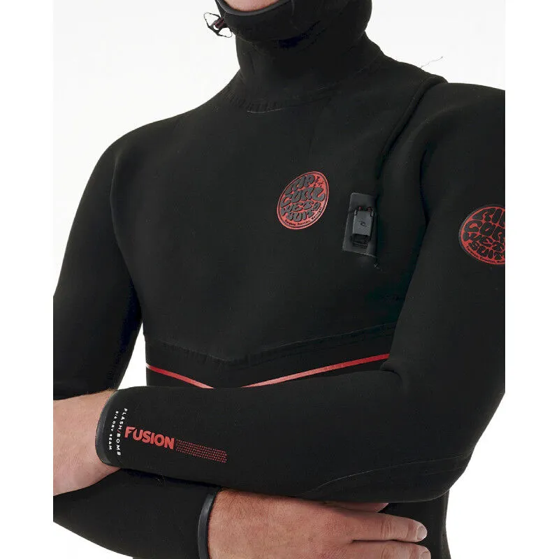 Flashbomb Fusion 5/4 mm Hooded Zip Free Surfing Wetsuit - Men