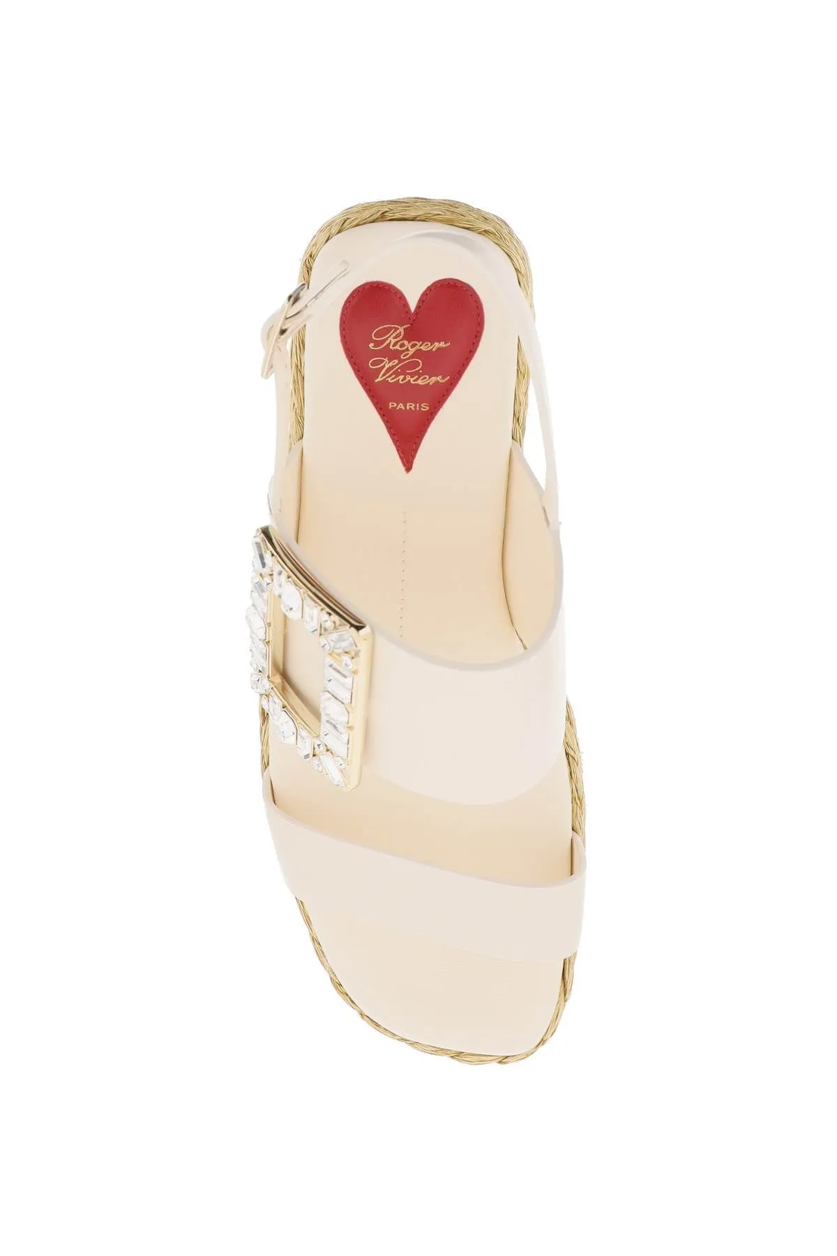 Roger Vivier Crystal Buckle Espadrilles RVW73438780BSS CIRE