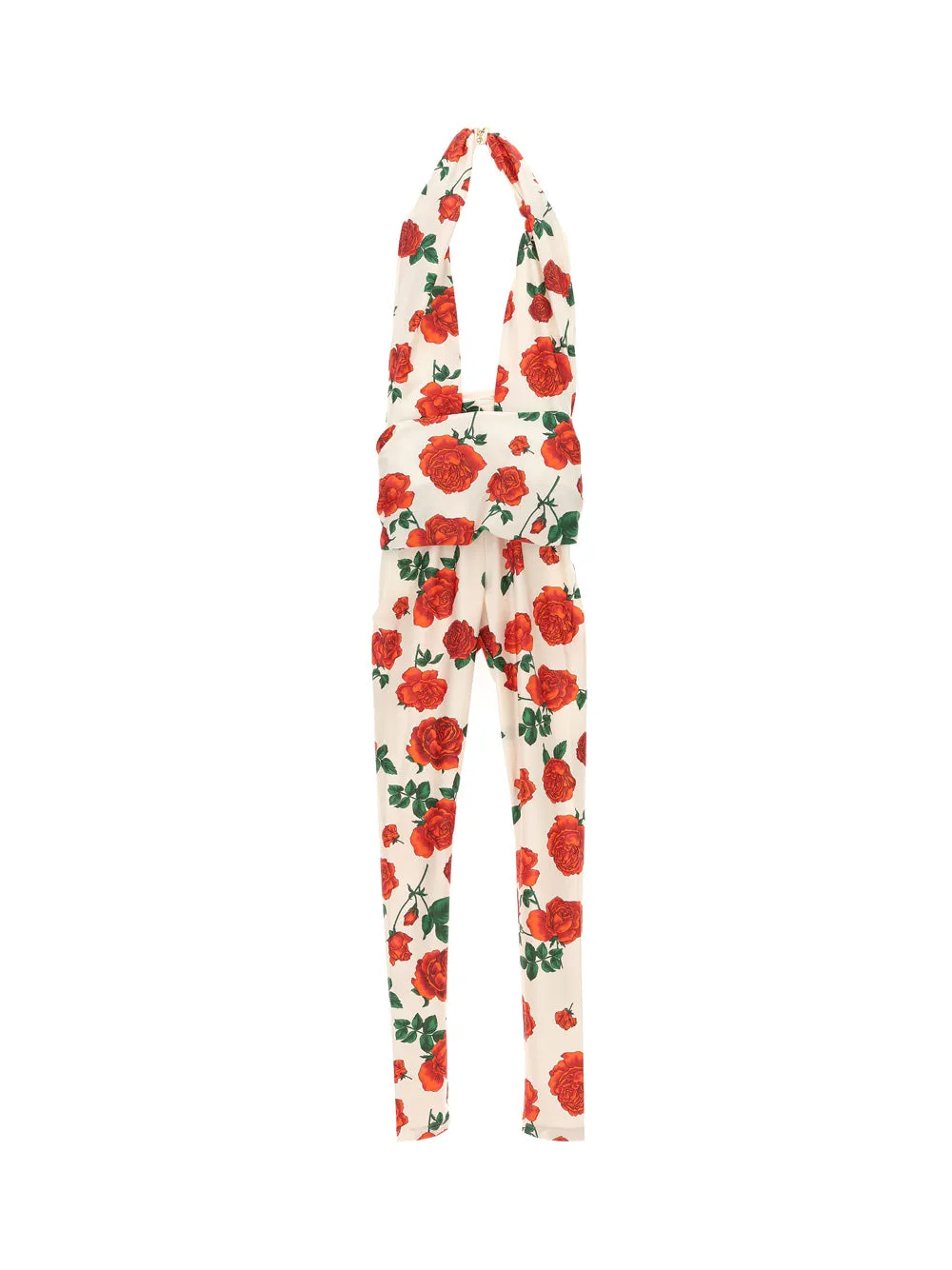 Floral Printed Sleeveless Jumpsuit by Saint Laurent