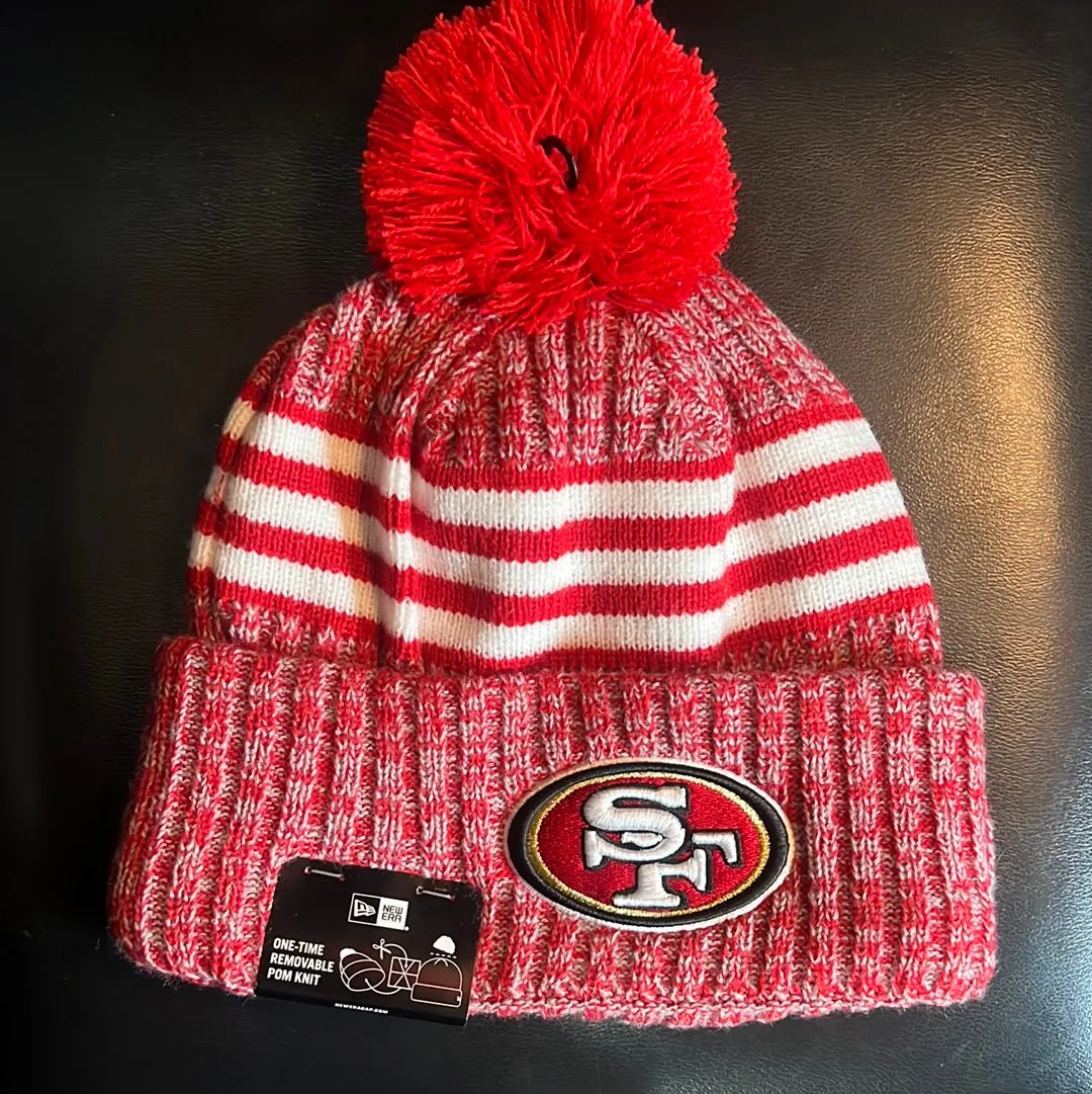 San Francisco 49ers NFL Pom Pom Beanies