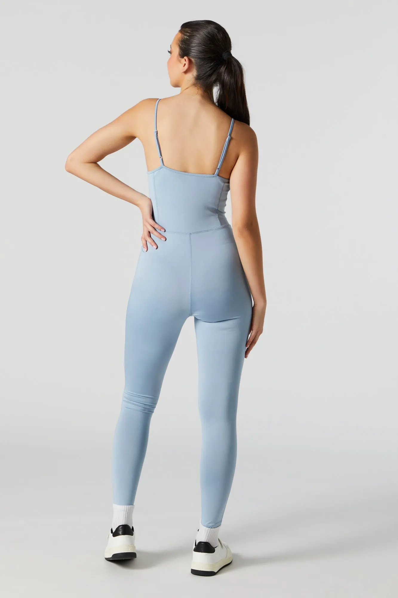 Scoop Neck Jumpsuit for Active Wear