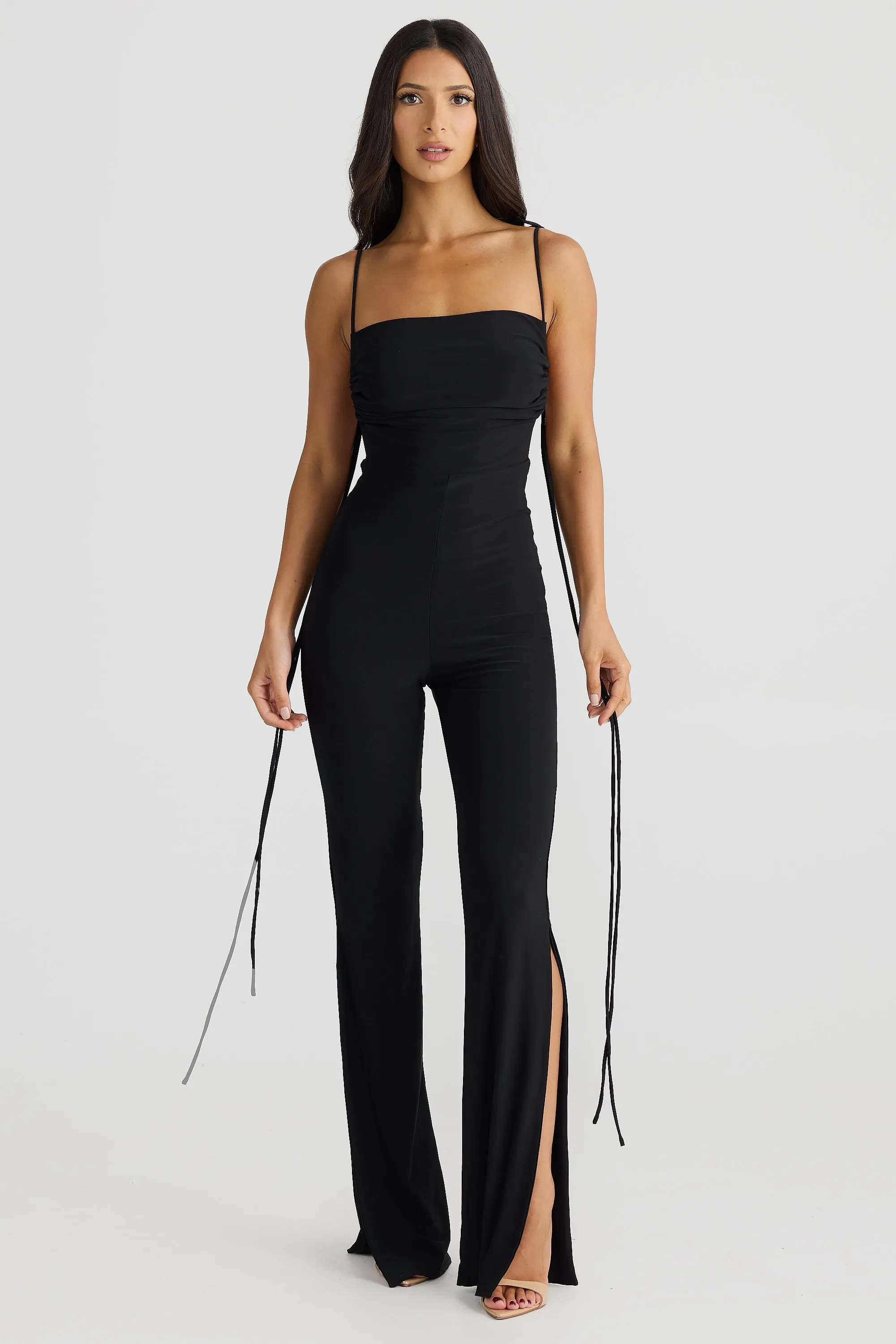 Black Selene Jumpsuit with Multi-Way Design