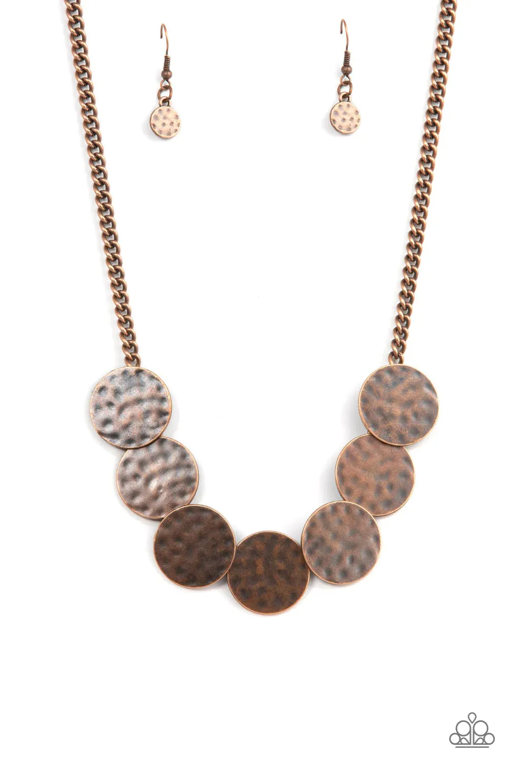 Copper Paparazzi Coin Necklace