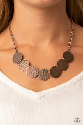 Copper Paparazzi Coin Necklace