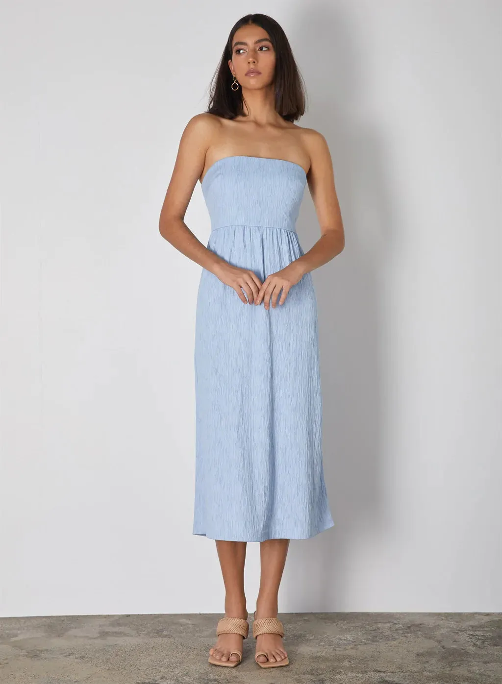 Sky Blue Strapless Ikaria Dress