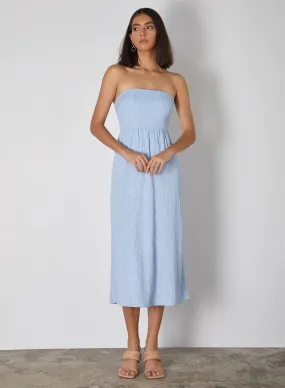 Sky Blue Strapless Ikaria Dress