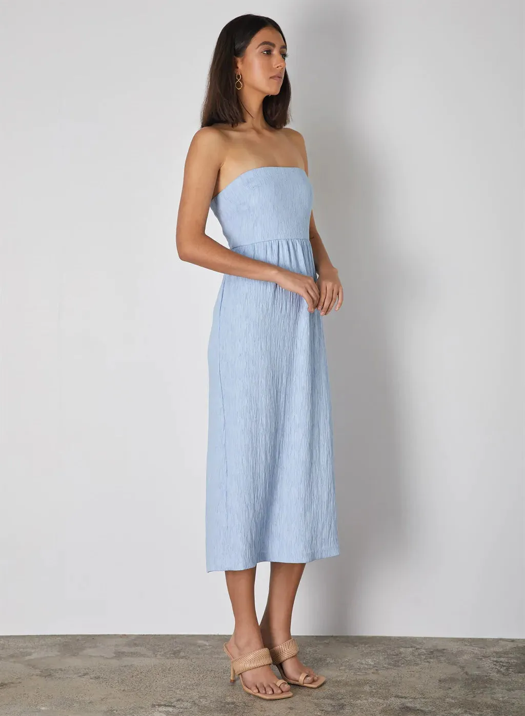 Sky Blue Strapless Ikaria Dress