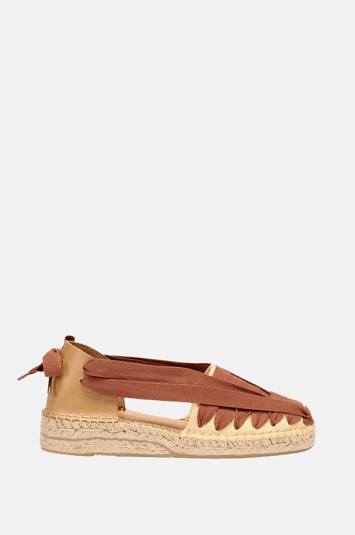 Brown Cotton Soc Espadrilles