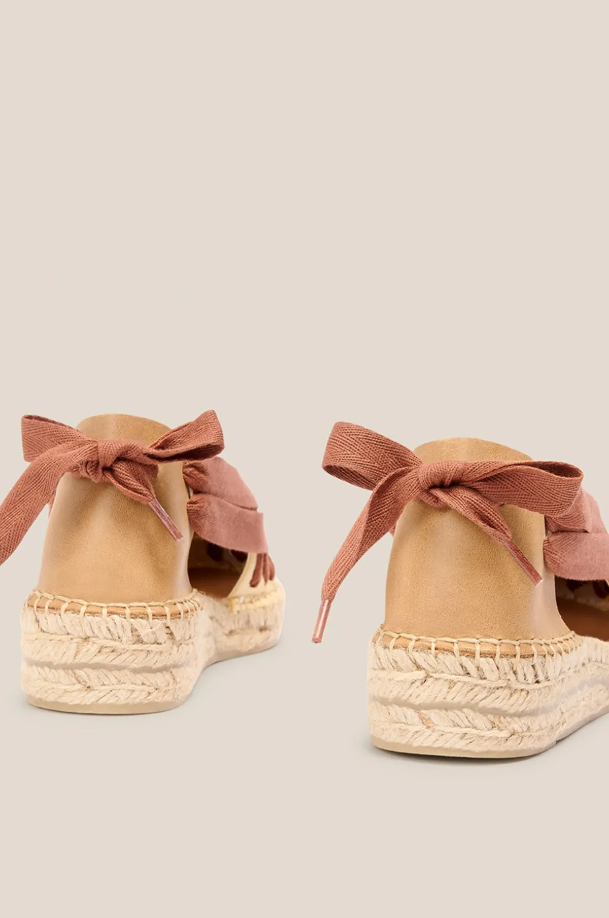 Brown Cotton Soc Espadrilles