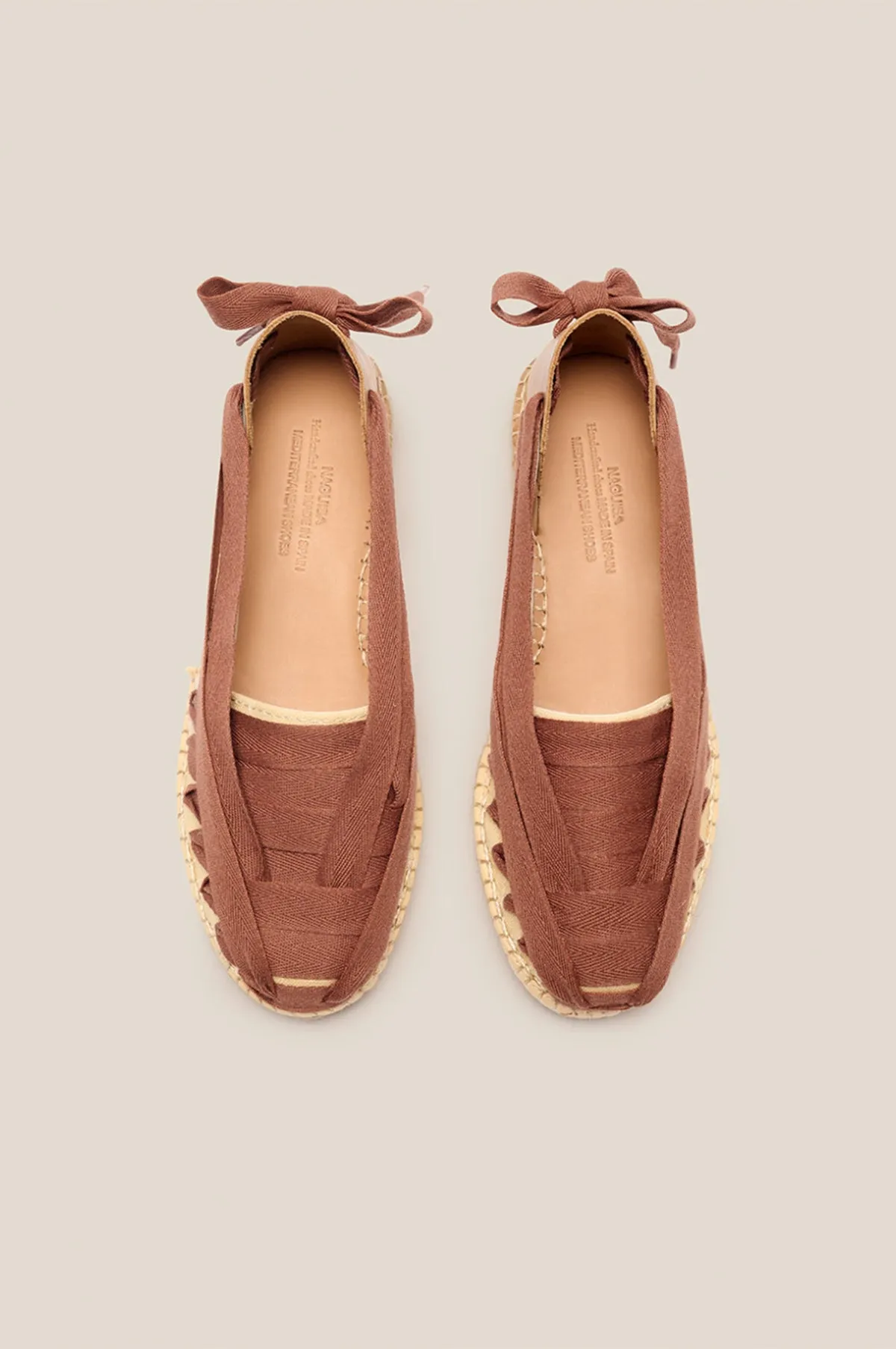 Brown Cotton Soc Espadrilles