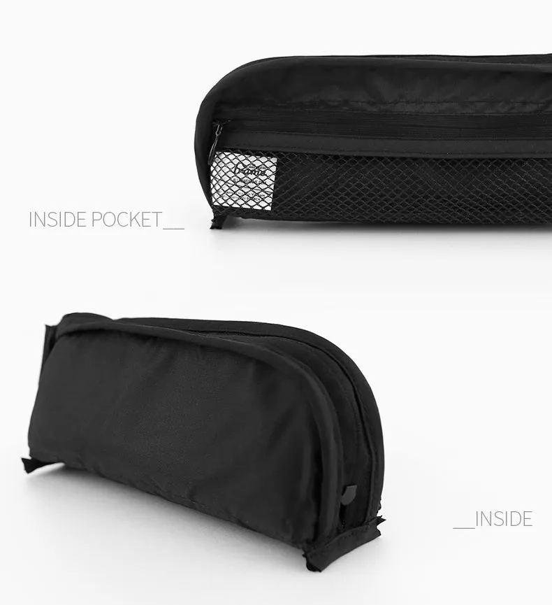 Black Space Planet Zipper Pencil Case