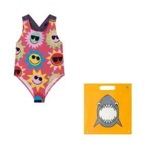 Trendy Sun Print Swimsuit with Logo Strap by Stella McCartney