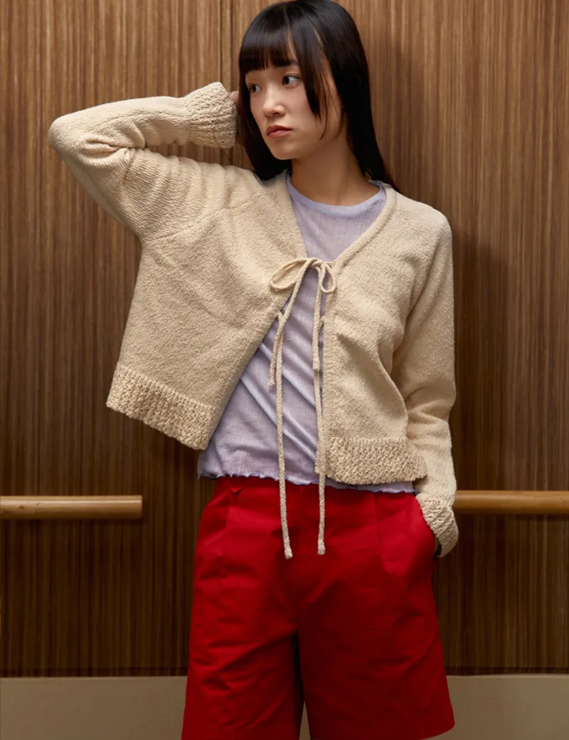 Street Style Long Sleeves Plain Cotton Cardigans