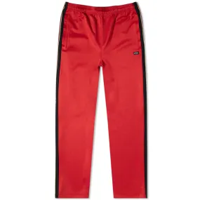 Stussy Textured Rib Track Pant in Red