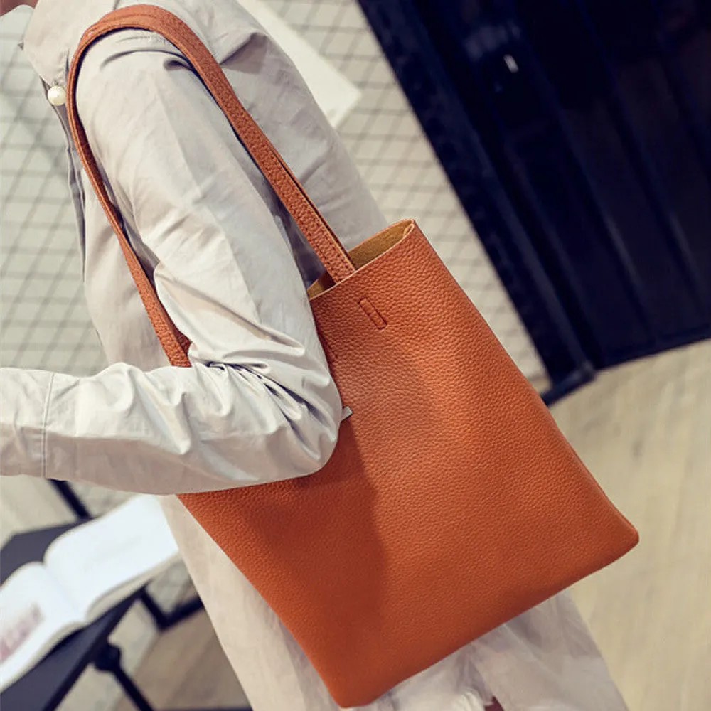 Stylish PU Leather Handbag Messenger Bag