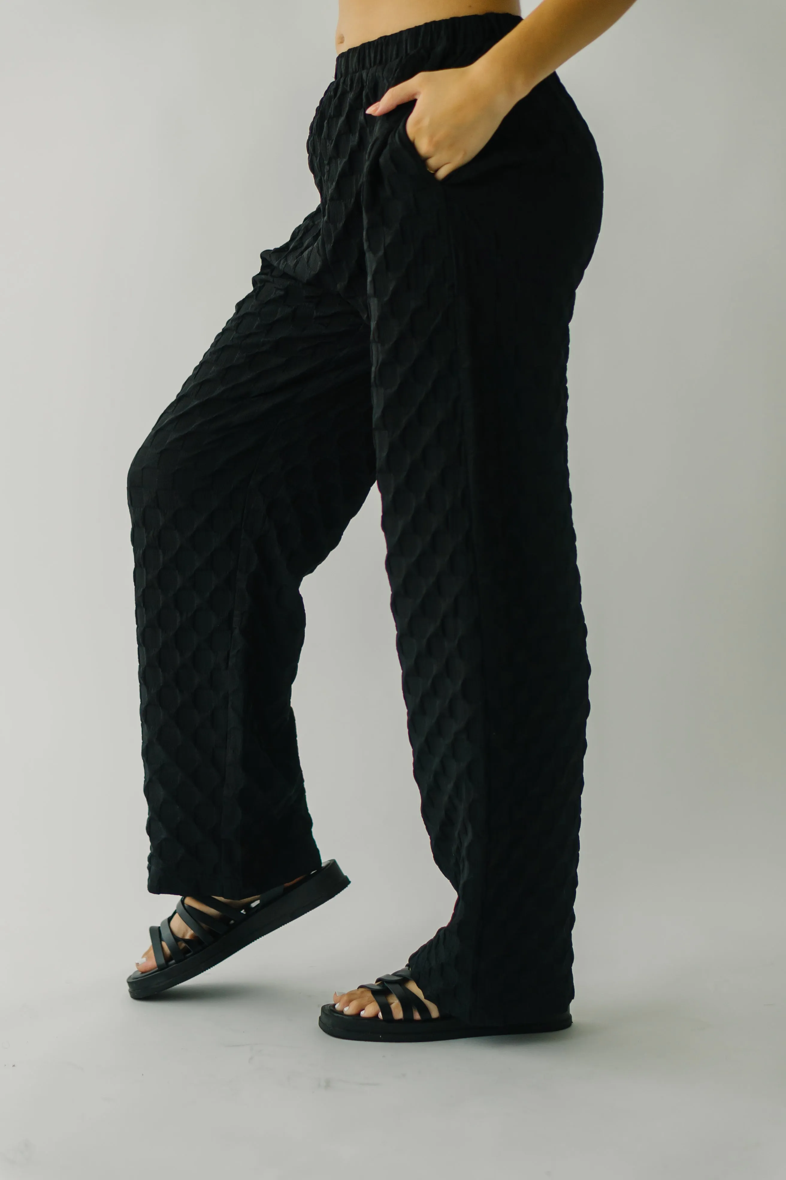 Black Bayfield Textured Pant