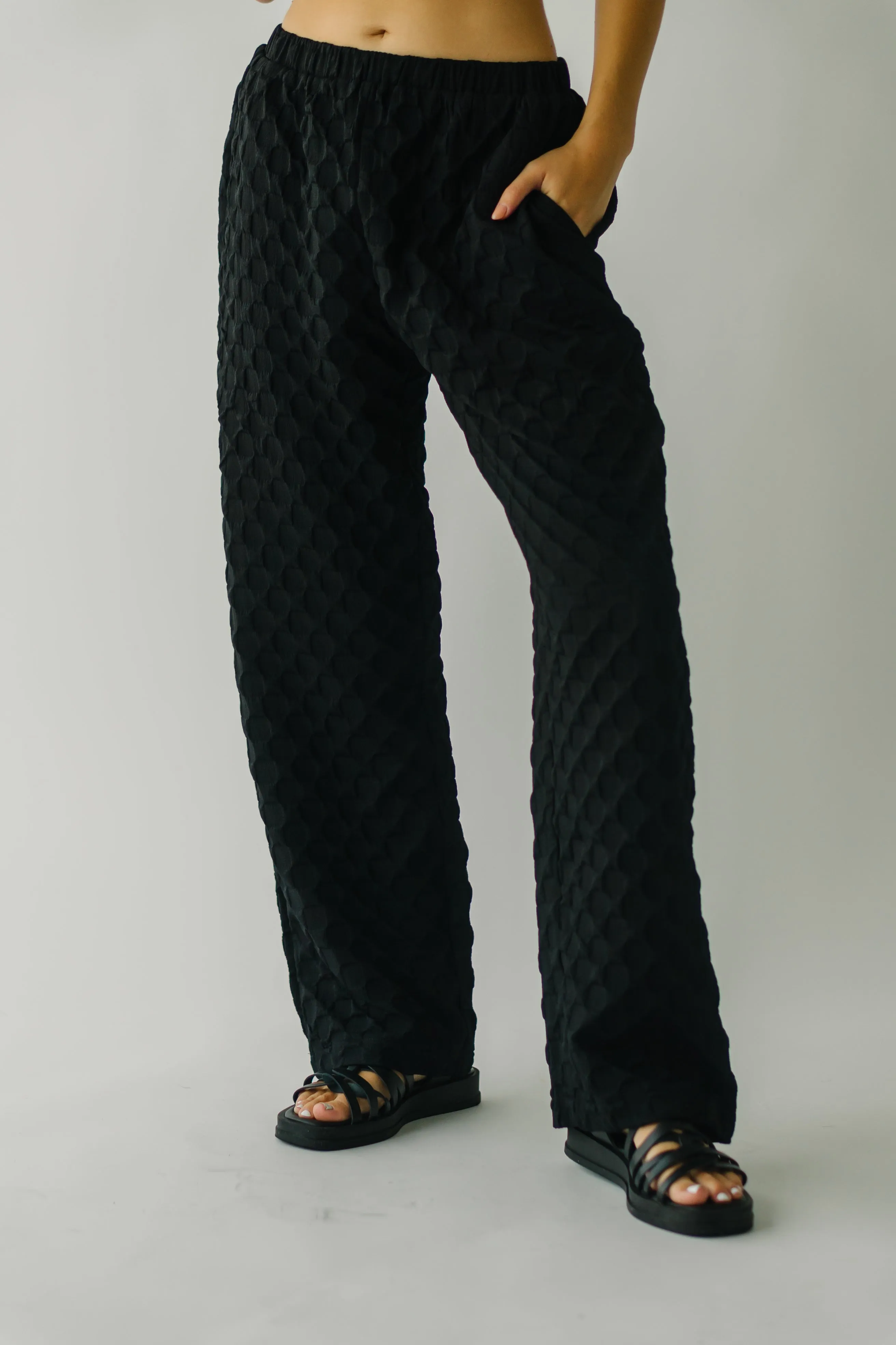 Black Bayfield Textured Pant