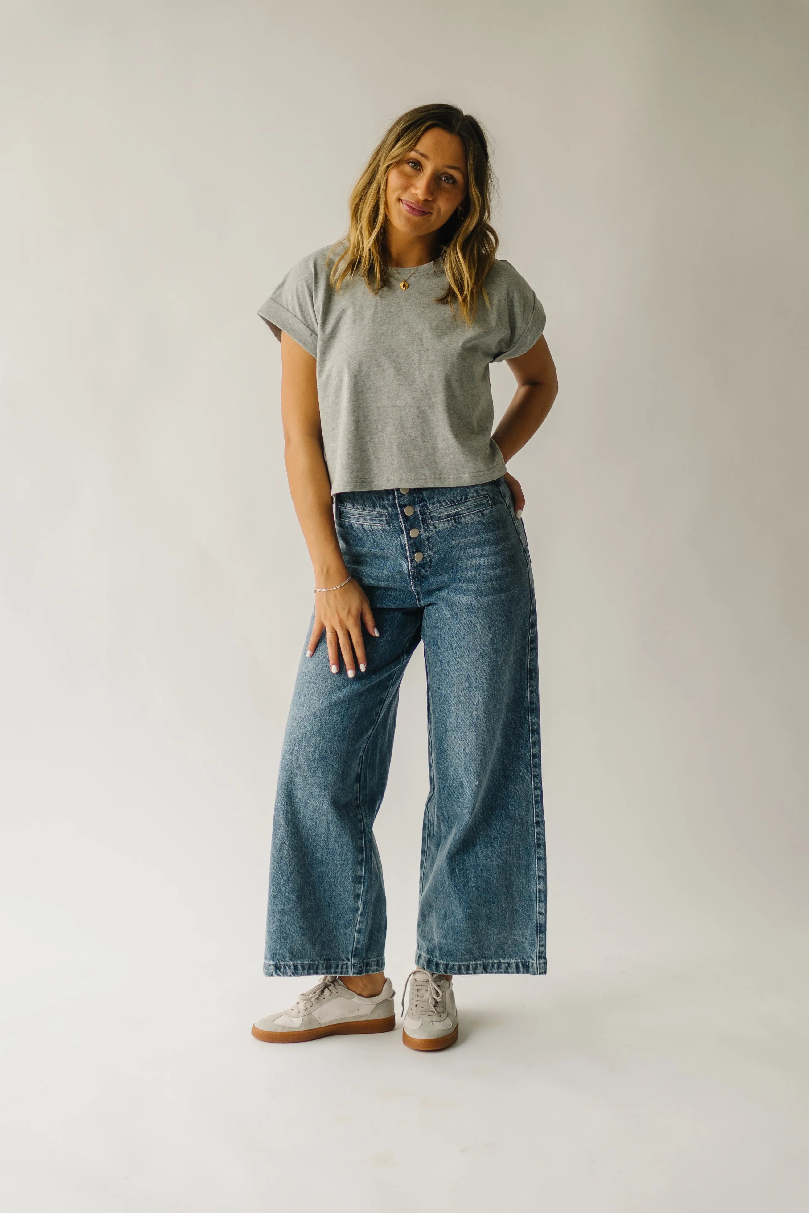 Washed Denim Davian High Waisted Jean