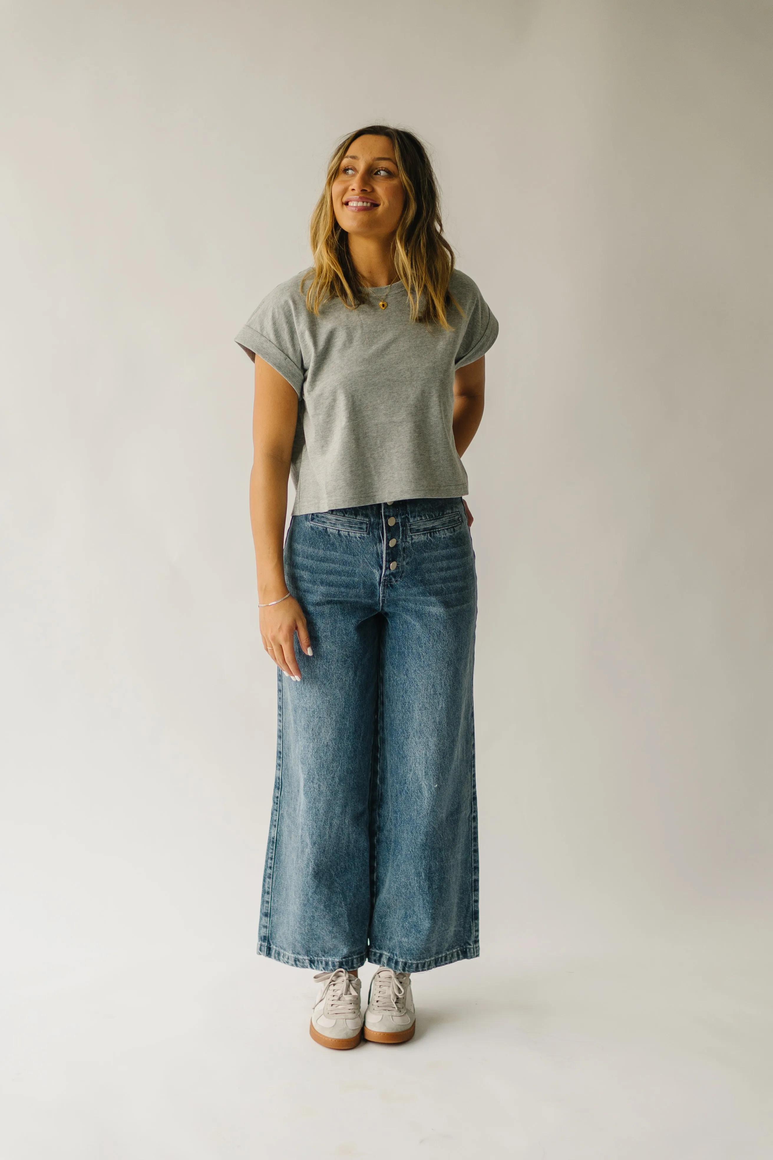 Washed Denim Davian High Waisted Jean