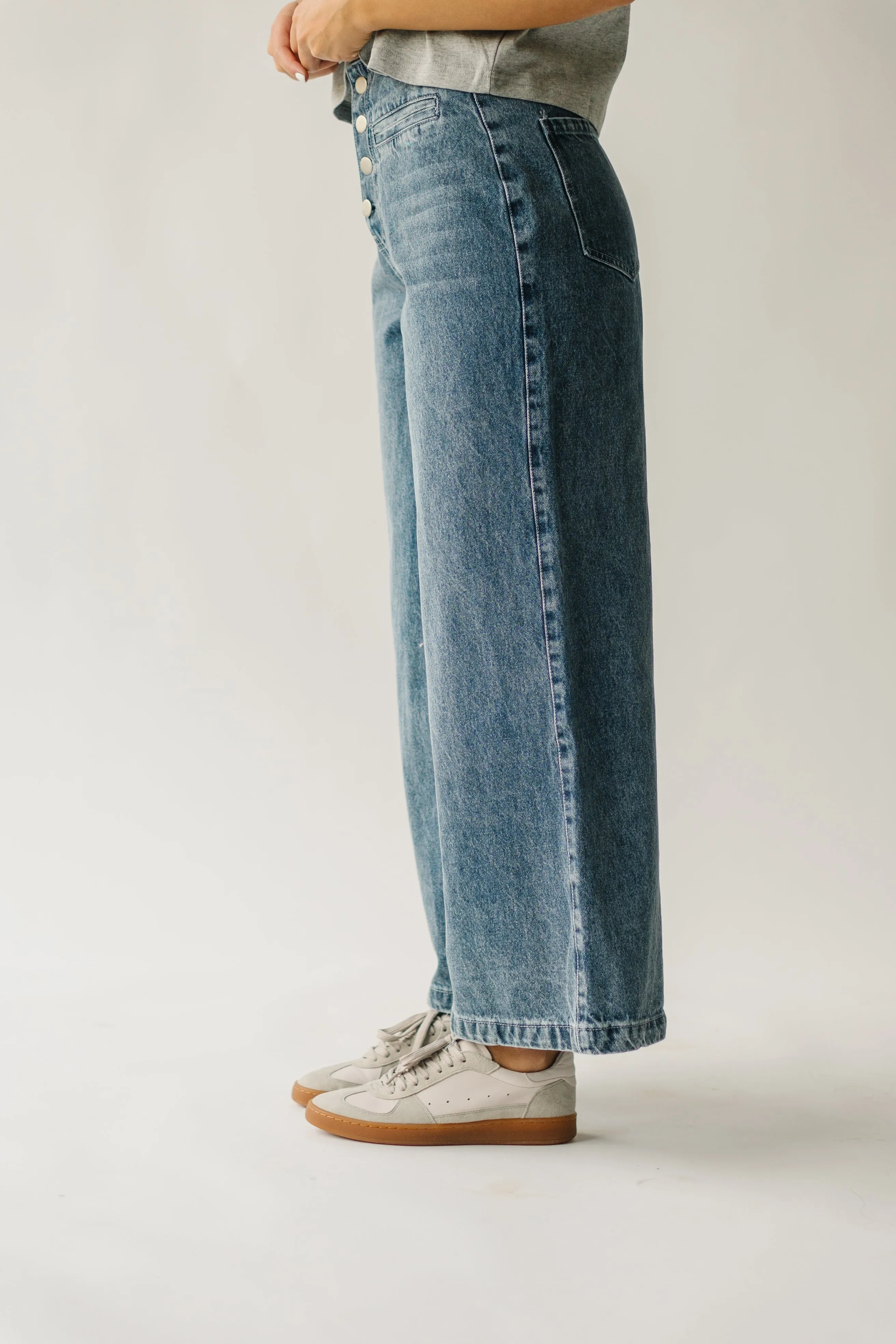 Washed Denim Davian High Waisted Jean