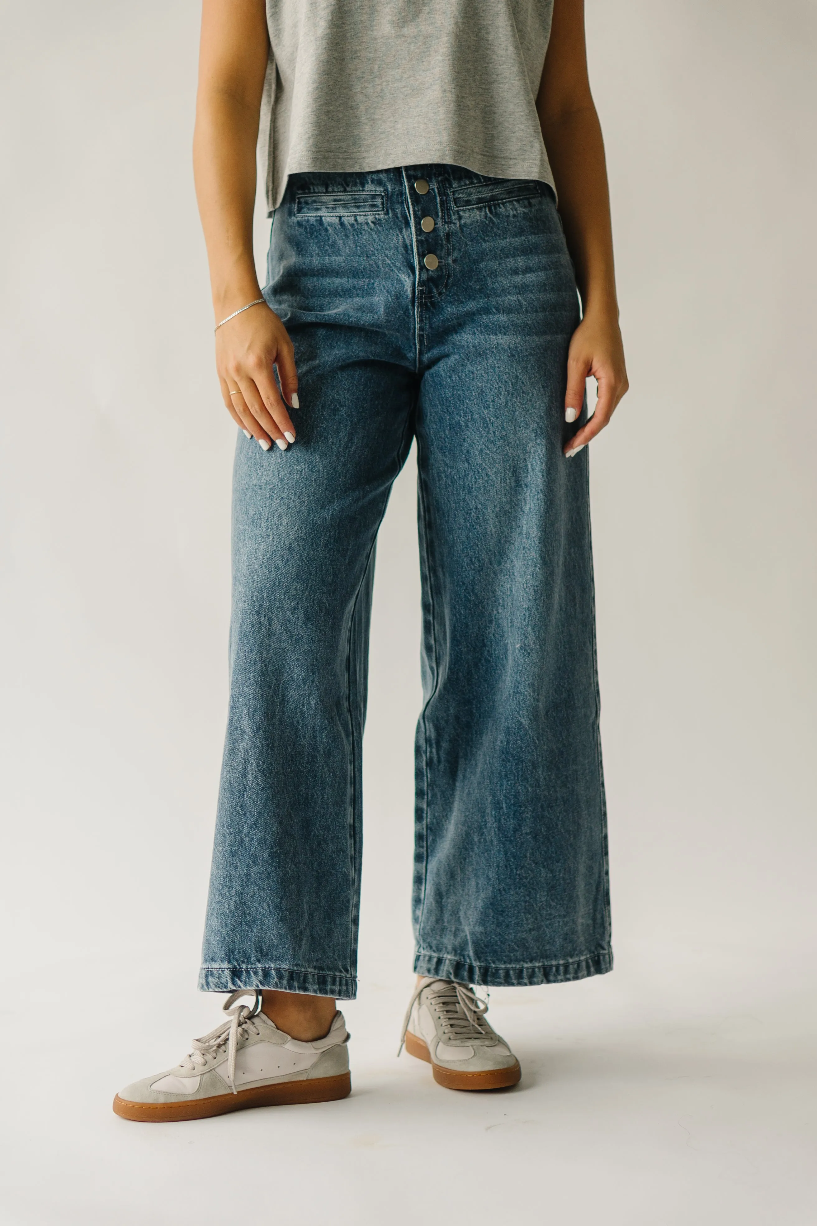 Washed Denim Davian High Waisted Jean