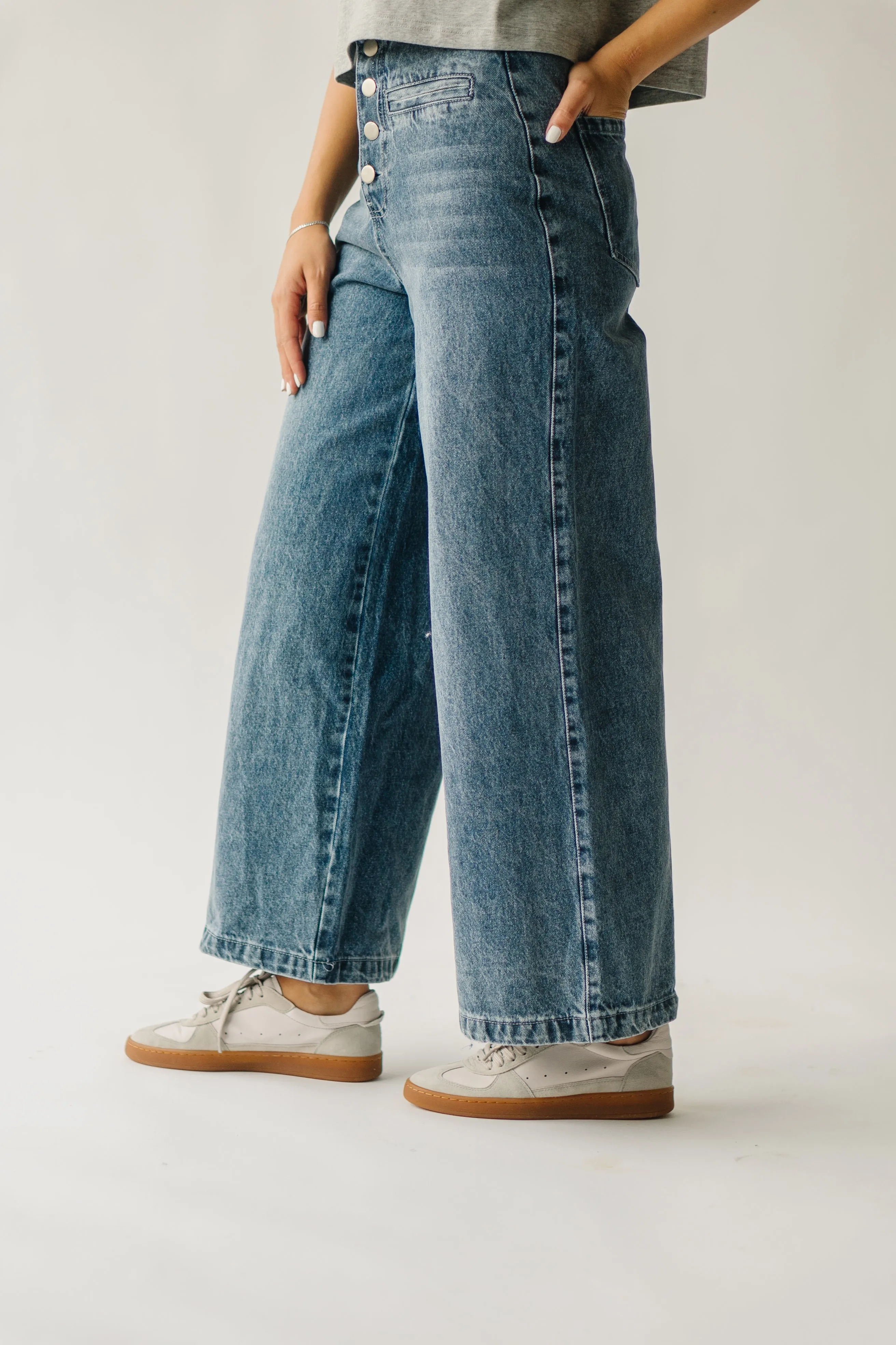 Washed Denim Davian High Waisted Jean