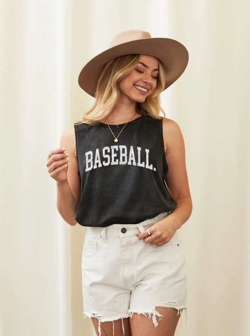 THE OC Mineral Baseball Tank in Black