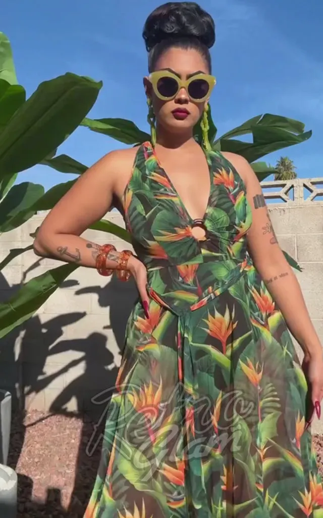 Tropical Mesh Dress