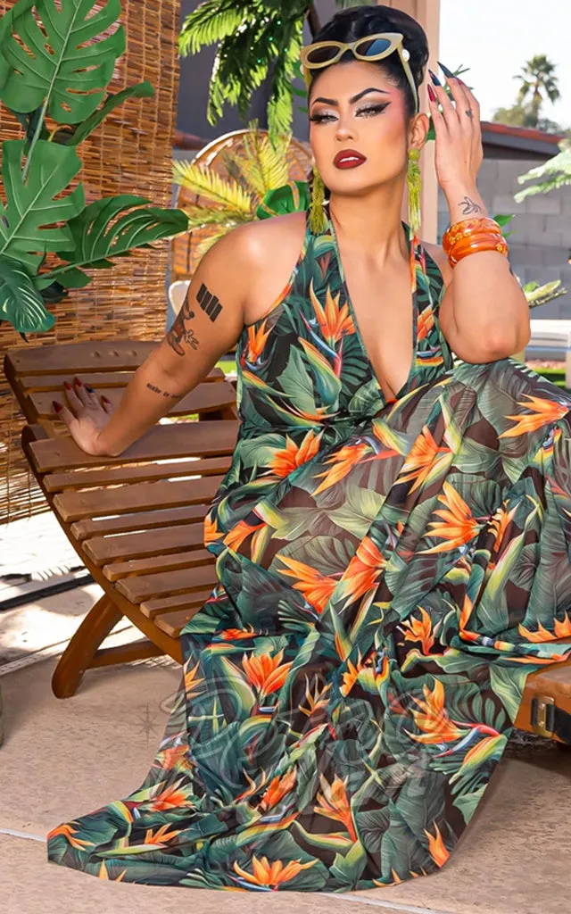 Tropical Mesh Dress