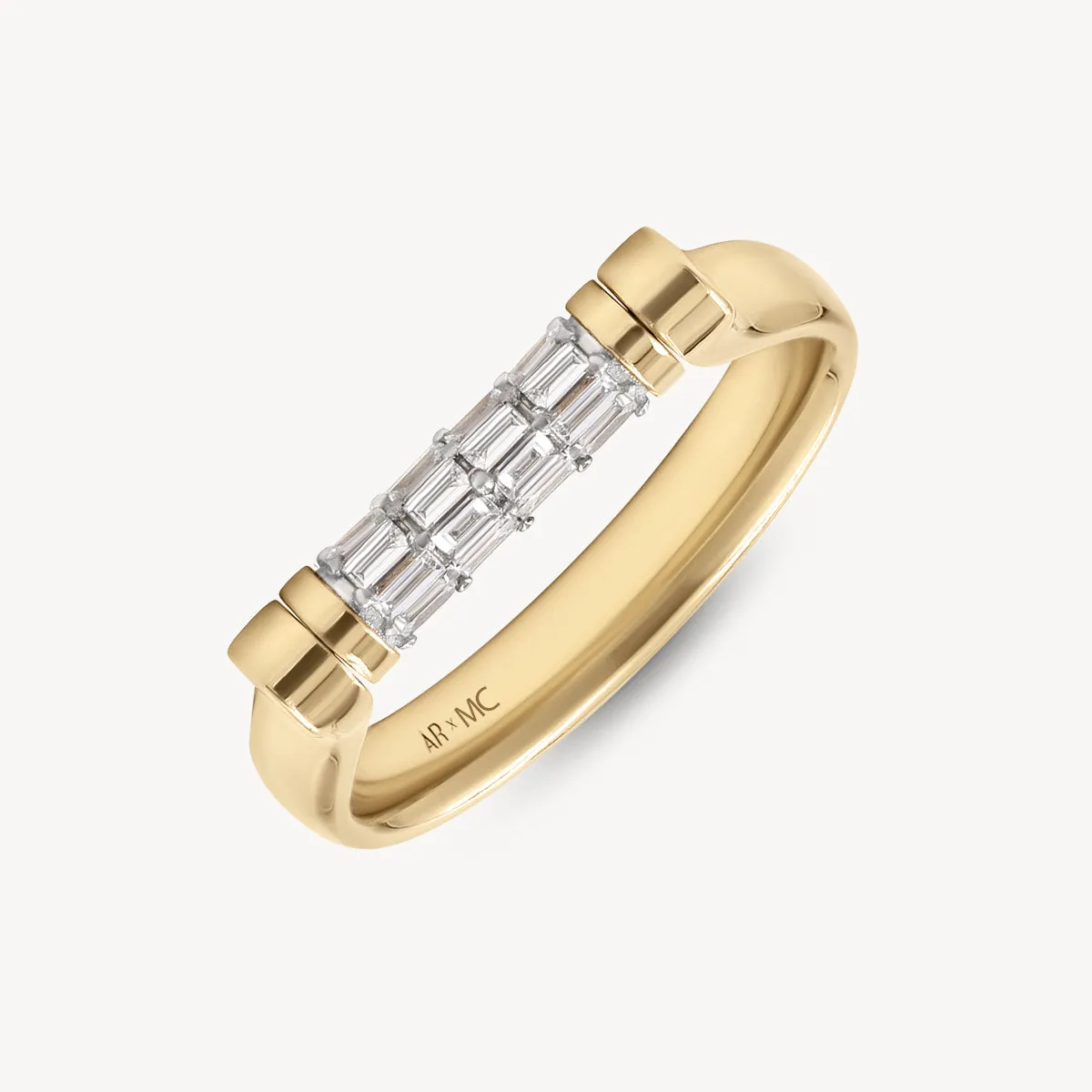 Baguette Tusk Flip Ring