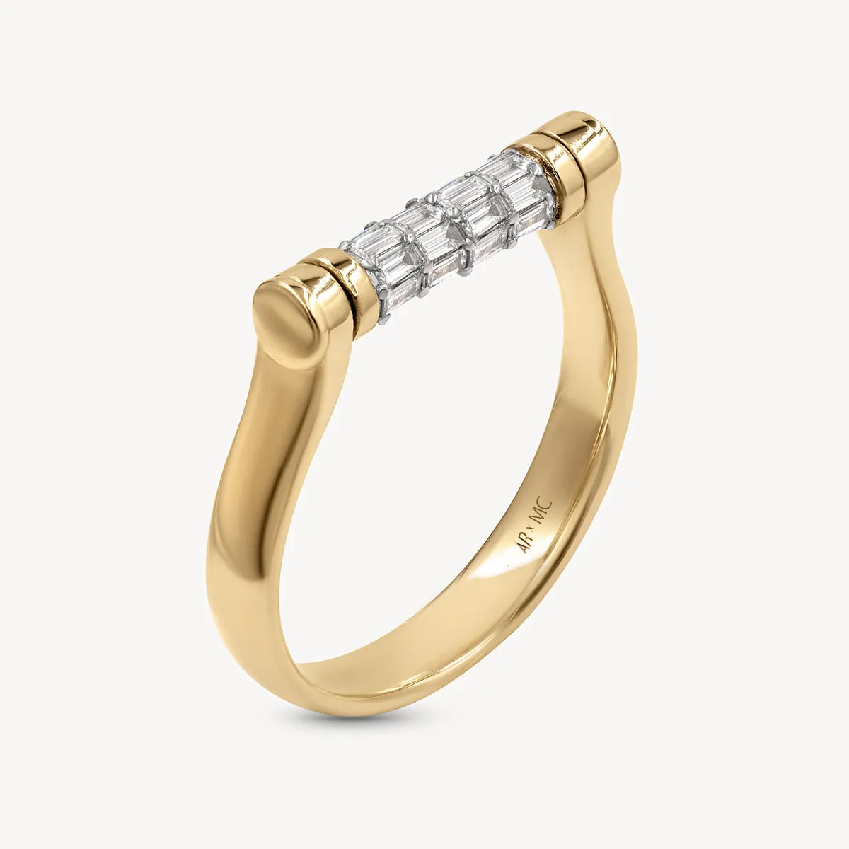 Baguette Tusk Flip Ring