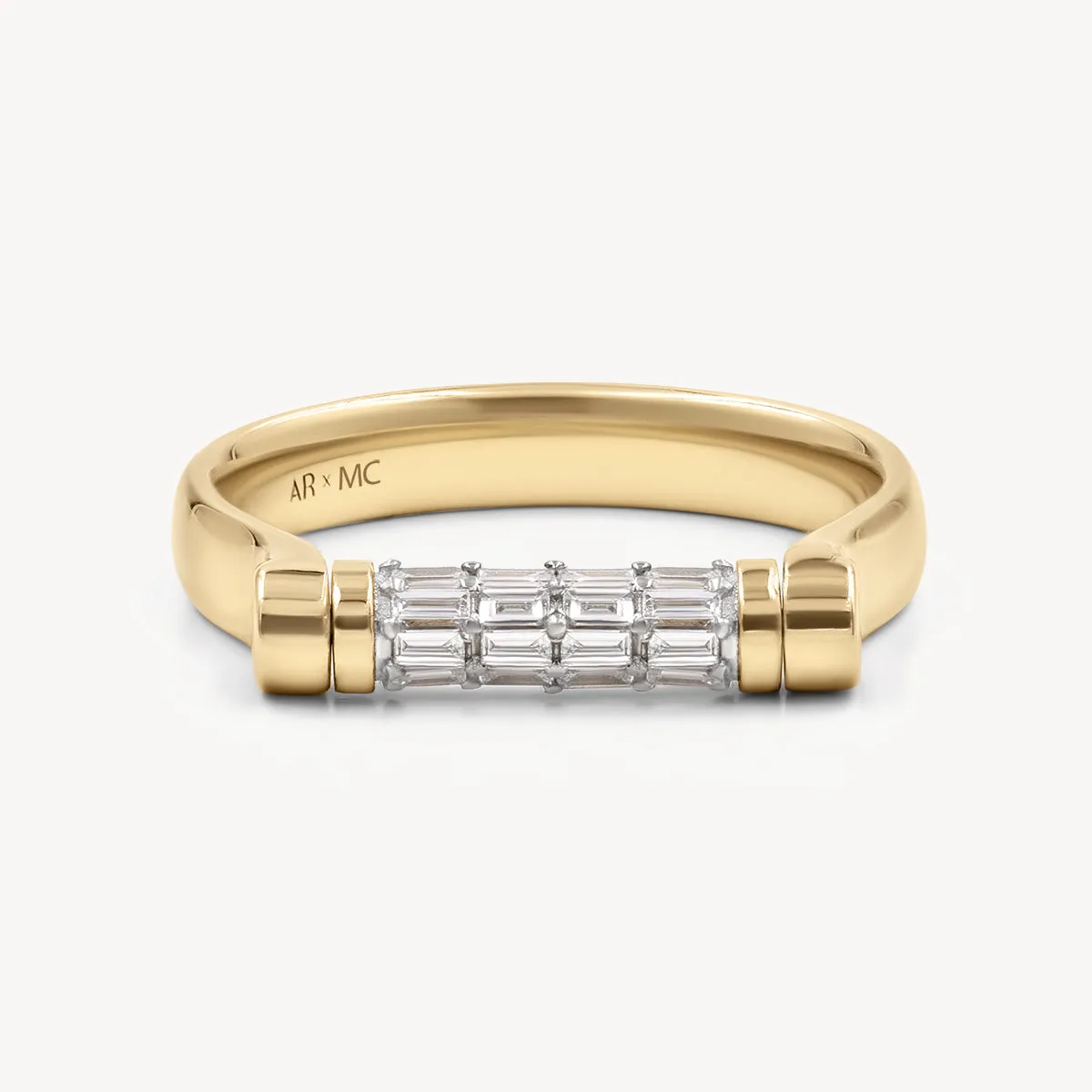 Baguette Tusk Flip Ring