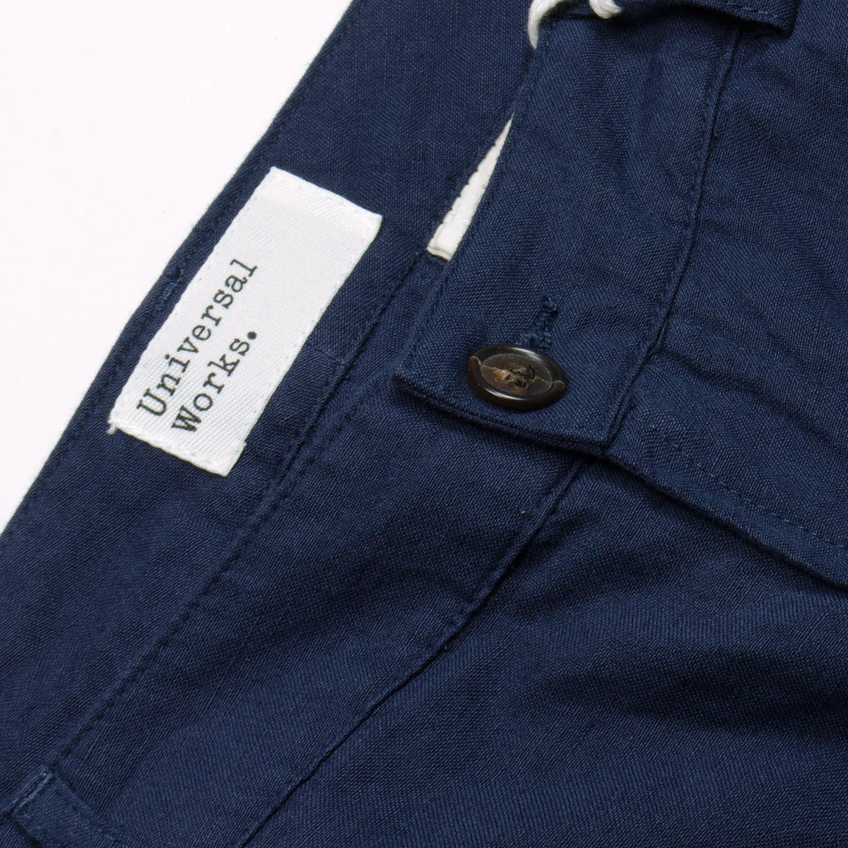 Universal Works Aston Pant Cotton Linen Navy