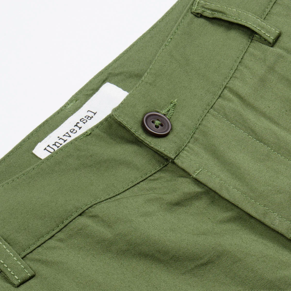 Universal Works Olive Military Chino Fine Twill