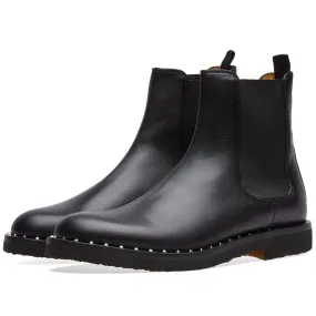 Valentino Black Nappa Stud Sole Chelsea Boot