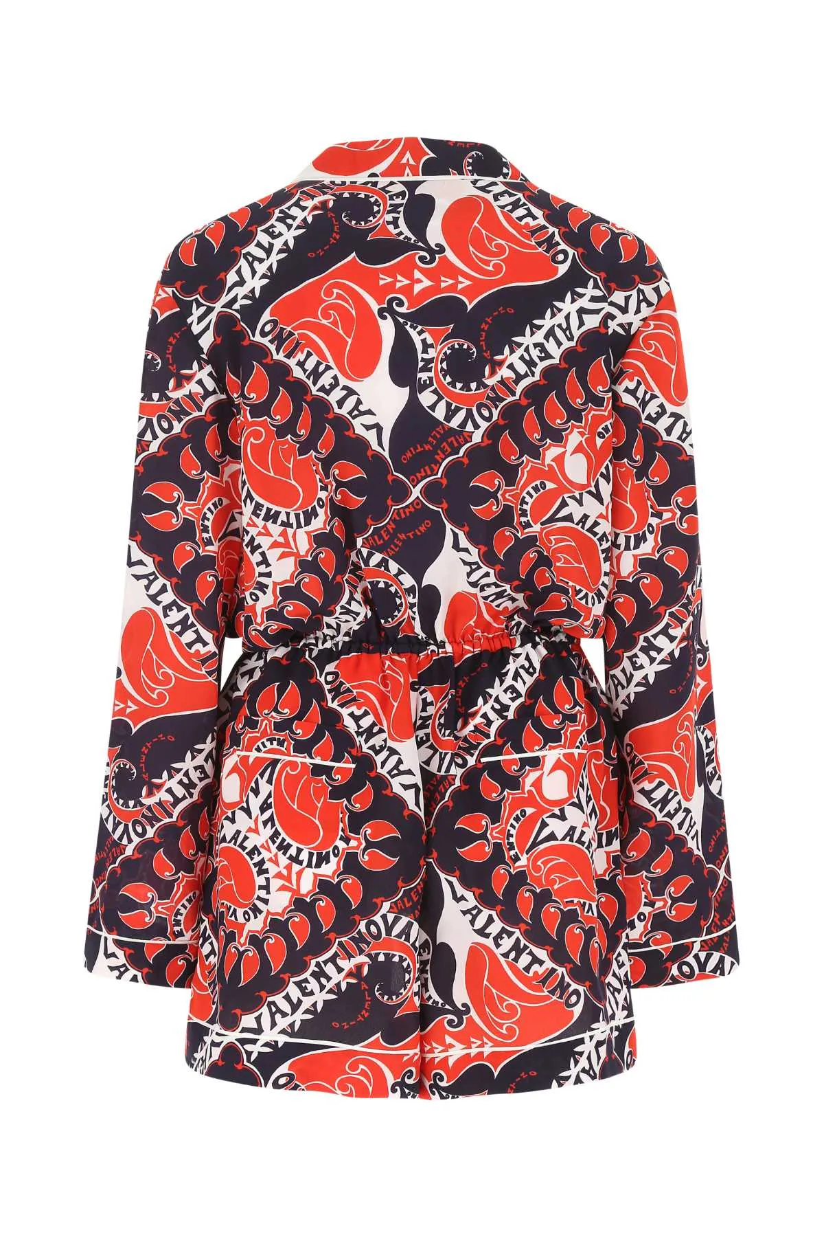 Long Sleeved Bandana Pattern Valentino Playsuit