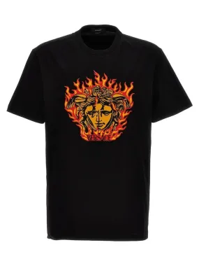 VERSACE Short Sleeves Logo Luxury Shirts