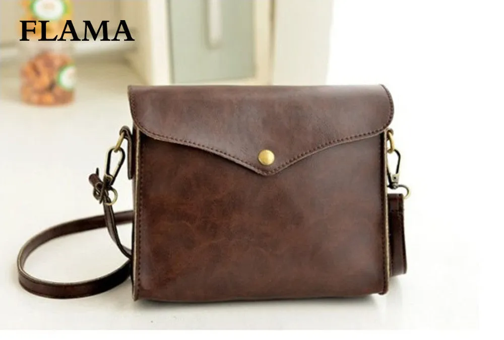 Vintage Style Leather Crossbody Bag