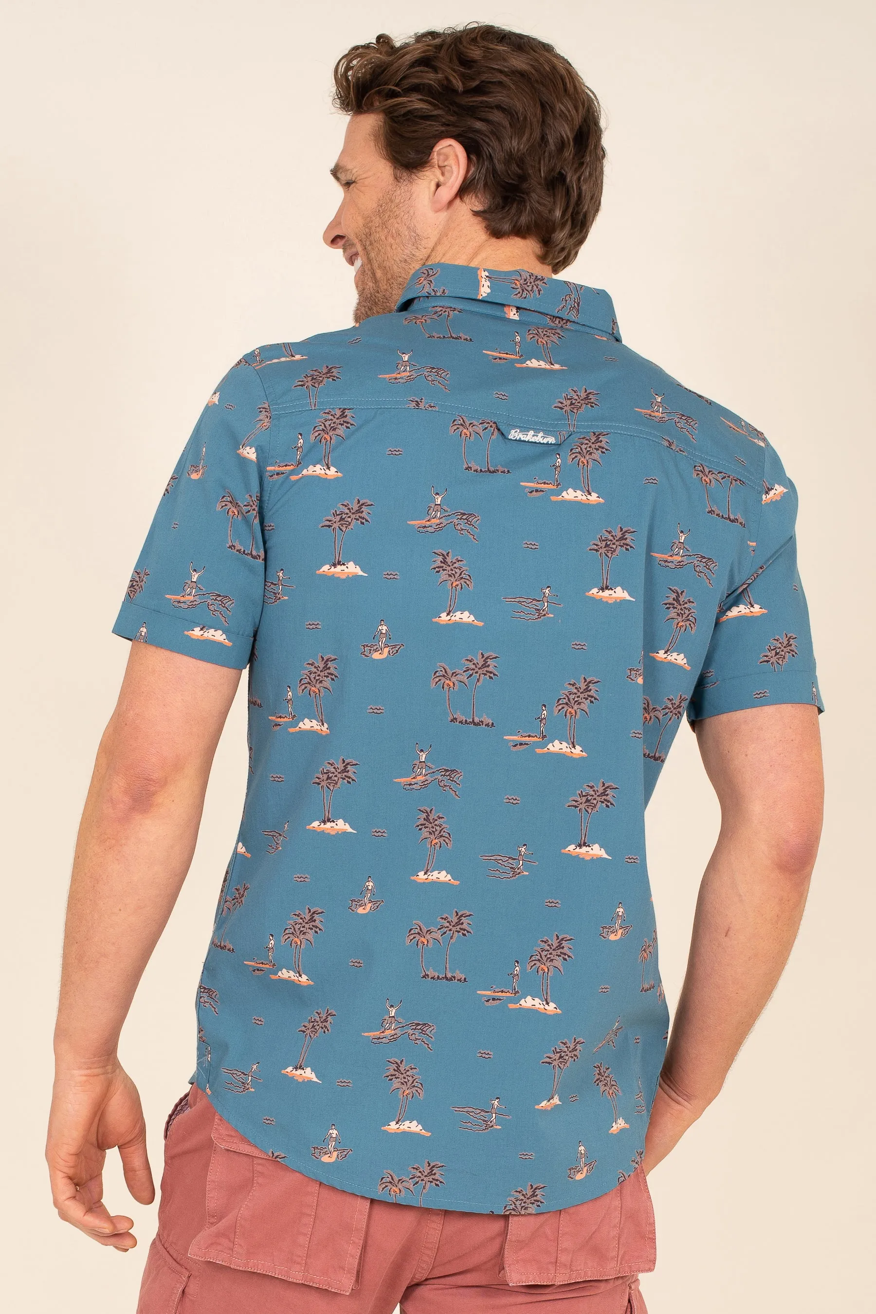 Print Shirt with Waikiki Pattern