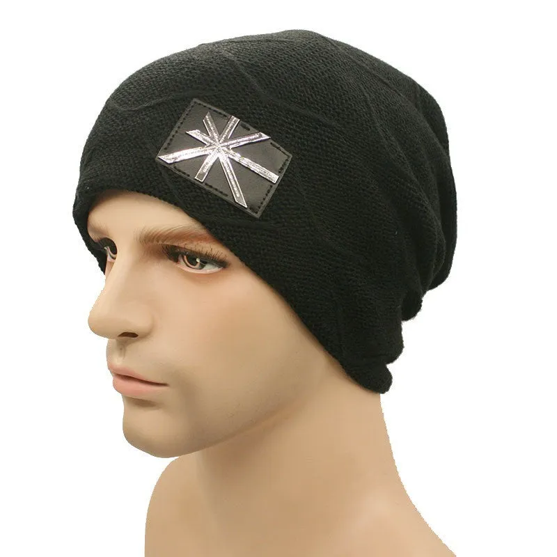 Metal Wool Knitted Beanie Hats Unisex