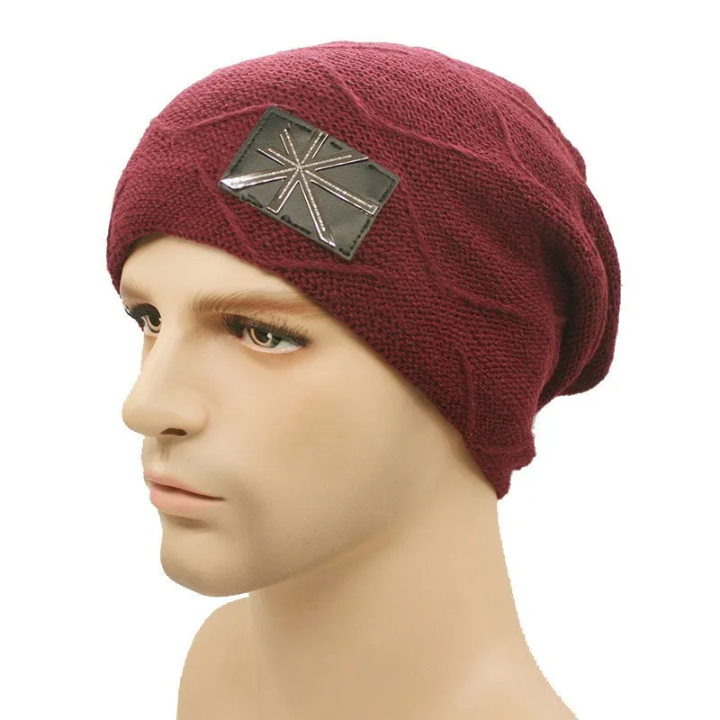 Metal Wool Knitted Beanie Hats Unisex